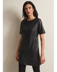 Phase Eight - 's Hilde Faux Leather Shift Mini Dress - Lyst