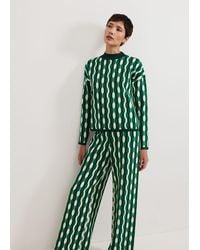 Phase Eight - Payton Geo Jacquard Knit Top - Lyst