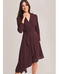 Phase Eight - Bordeaux Justine Wrap Dress - Lyst