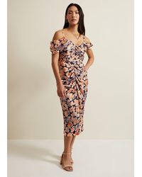 Phase Eight - Prudence Cold Shoulder Midi Dress - Lyst