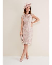 Phase Eight - 's Frances Lace Fitted Dress - Lyst