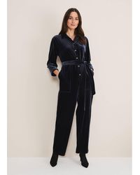Phase Eight - Nala Velvet Jumpsuit - Lyst