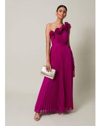Phase Eight - 's Minnie One Shoulder Pleated Maxi Dress - Lyst