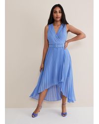 Phase Eight - Petite Brianna Pleated Midaxi Dress - Lyst