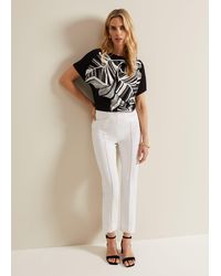 Phase Eight - Miah Stretch Capri Trousers - Lyst