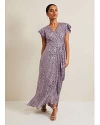 Phase Eight - Petite Carina Sequin Maxi Dress - Lyst