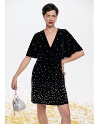 Phase Eight - Pennie Velvet Pearl Tunic Dress - Lyst