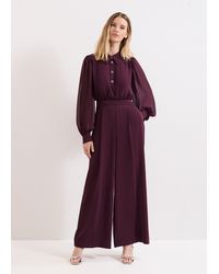 Phase Eight - Emily Diamonte Button Jumpsuit - Lyst