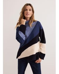 Phase Eight - Sabrina Swirl Jacqaurd Jumper - Lyst