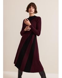 Phase Eight - Julie Ribbed Fit And Flare Midi Dress - Lyst