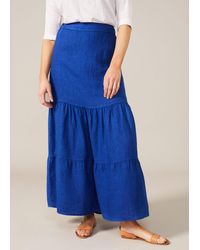 Phase Eight - Arvinder Linen Tiered Maxi Skirt - Lyst