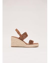 Phase Eight - Suede Cut Out Espadrilles - Lyst