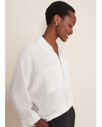 Phase Eight - 's Cynthia Zip Front Shirt - Lyst