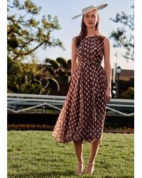 Phase Eight - Lucinda Spot Midi Dress - Lyst