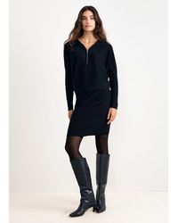Phase Eight - Becca Zip Neck Detail Dress - Lyst