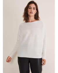 Phase Eight - Isabella Ripple Wool Cashmere Jumper - Lyst