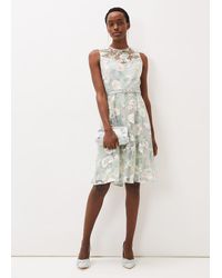 Phase Eight - Aria Embroidered Fit And Flare Dress - Lyst
