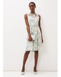 Phase Eight - 's Aria Embroidered Fit And Flare Dress - Lyst