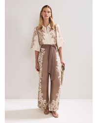 Phase Eight - Lilja Placement Floral Jumpsuit - Lyst