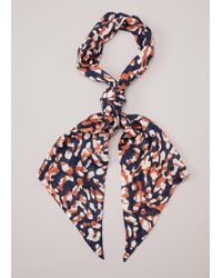 Phase Eight - 's Markings Print Skinny Scarf - Lyst