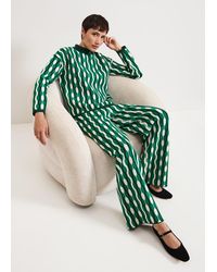 Phase Eight - Payton Geo Jacquard Knitted Trousers - Lyst