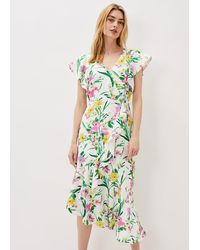 Phase Eight - Evelin Printed Frill Hem Dress - Lyst