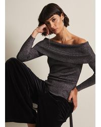 Phase Eight - Iris Bardot Knitted Top - Lyst