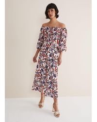 Phase Eight - Lois Leaf Print Culottes - Lyst