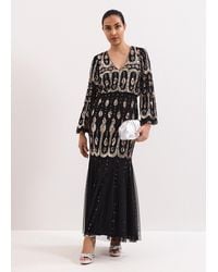 Phase Eight - Petite Sasha Beaded Maxi Dress - Lyst