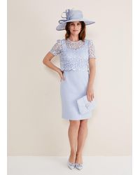 Phase Eight - 's Isabella Lace Midi Dress - Lyst