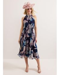 Phase Eight - Bethany Floral Midi Dress - Lyst