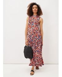 Phase Eight - Kamilla High Neck Printed Maxi Dress - Lyst