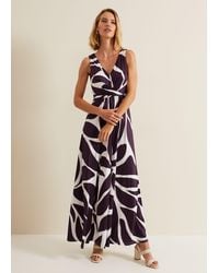 Phase Eight - 's Palmer Leaf Print Maxi Dress - Lyst