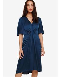 Phase Eight - Rosina Fluted Knot Midi Dress - Lyst