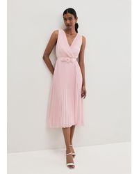 Phase Eight - Cressida Pleated Midi Dress - Lyst