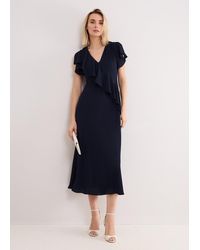 Phase Eight - Cosette Textured Midi Dress - Lyst