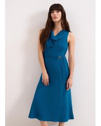 Phase Eight - Cassidy Cowl Neck Texture Midi Dress - Lyst