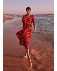 Phase Eight - Kendall Butterfly Print Pleated Midi Dress - Lyst