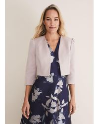 Phase Eight - Cecelia Puff Sleeve Jacket - Lyst