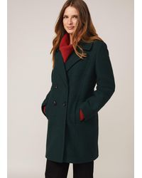 Phase Eight - Lucine Double Breasted Wool Coat - Lyst