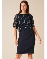phase eight green ellise lace bodice dress