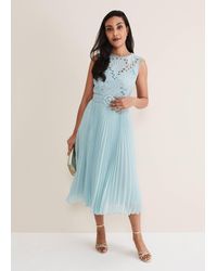 Phase Eight - 's Amora Lace Bodice Midi Dress - Lyst