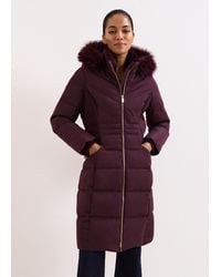 Phase Eight - Amber Fur Hood Puffer Coat - Lyst