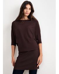 Phase Eight - Becca Batwing Knitted Mini Dress - Lyst