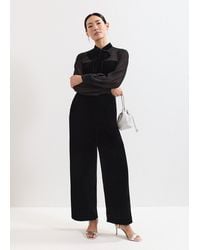 Phase Eight - Magie Velvet Tie Neck Jumpsuit - Lyst