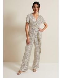 Phase Eight - Alessandra Sequin Embellished Jumpsuit - Lyst