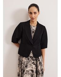 Phase Eight - Coniston Linen Blend Puff Sleeve Jacket - Lyst