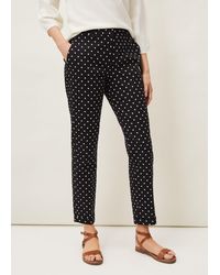 Phase Eight - Bea Spot Tapered Trouser - Lyst