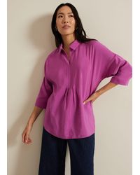 Phase Eight - Cynthia Pleat Zip Front Shirt - Lyst
