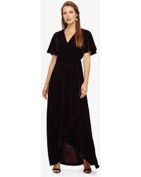 Phase Eight - Kiki Velvet Wrap Maxi Dress - Lyst
